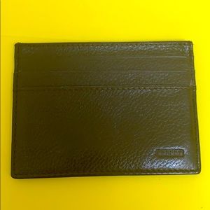 Leather card holder wallet